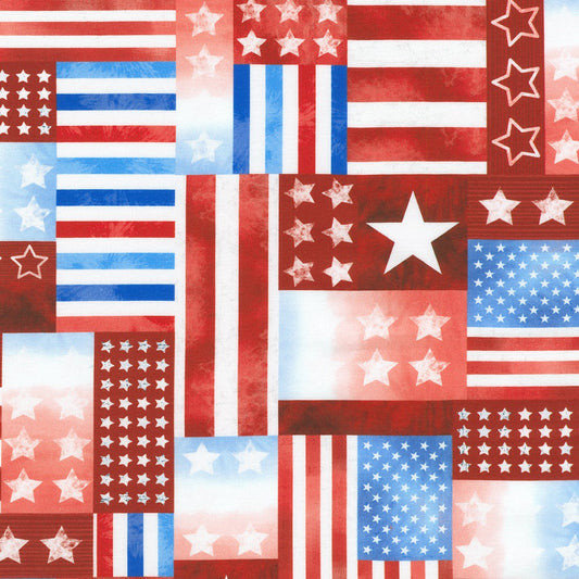 STARS AND STRIPES Patchwork Red