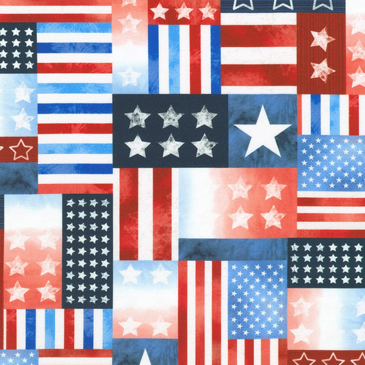 STARS AND STRIPES Patchwork Blue