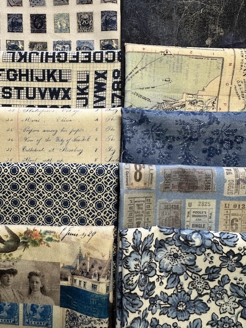 TIM HOLTZ PALETTE Indigo 10 fat quarters