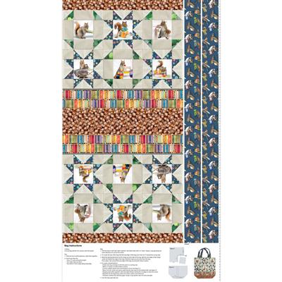 THE SECRET LIFE OF SQUIRRELS IV  Digital Canvas Bag multi color